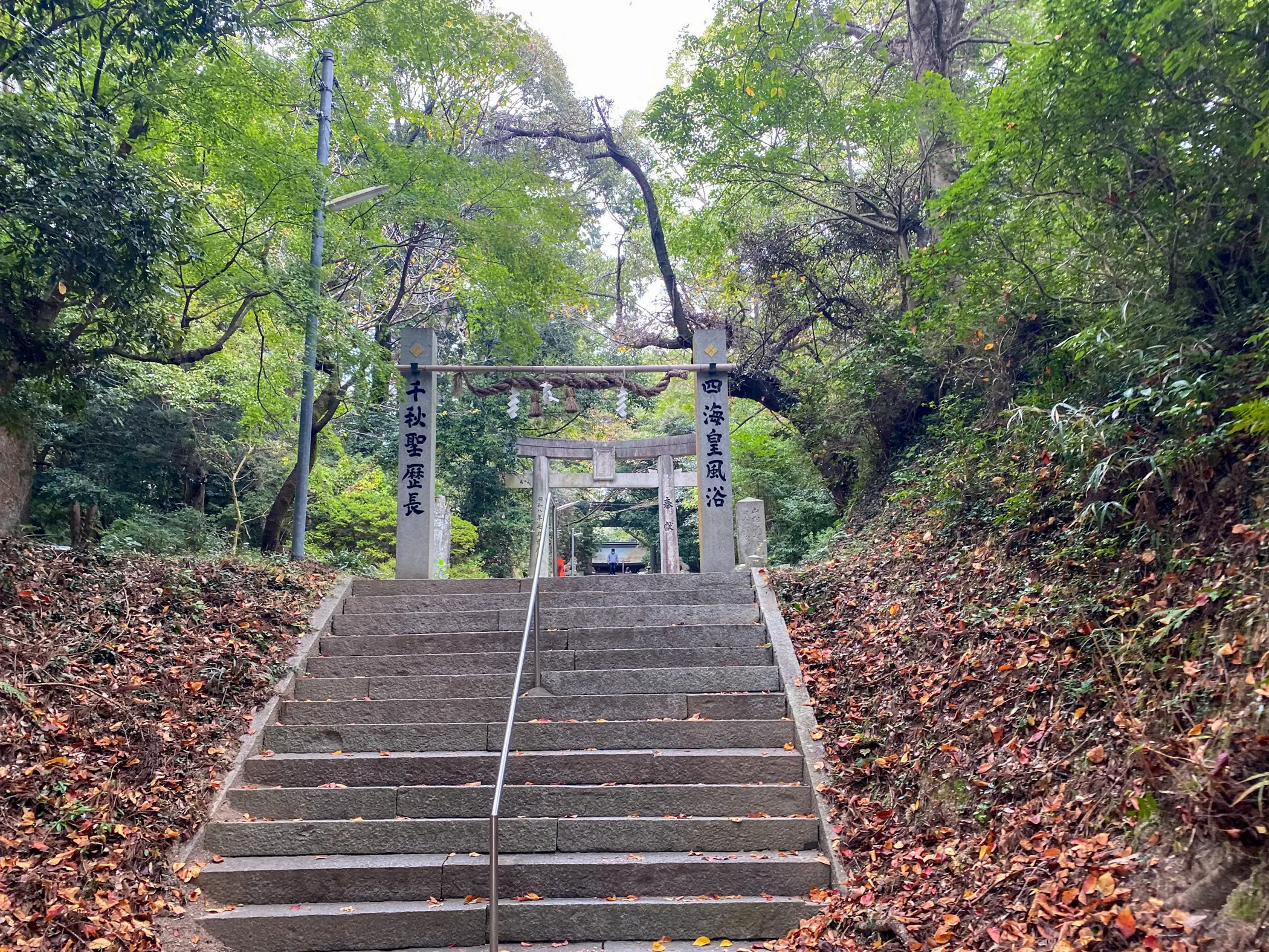 「筑紫神社」本殿へと続く道2