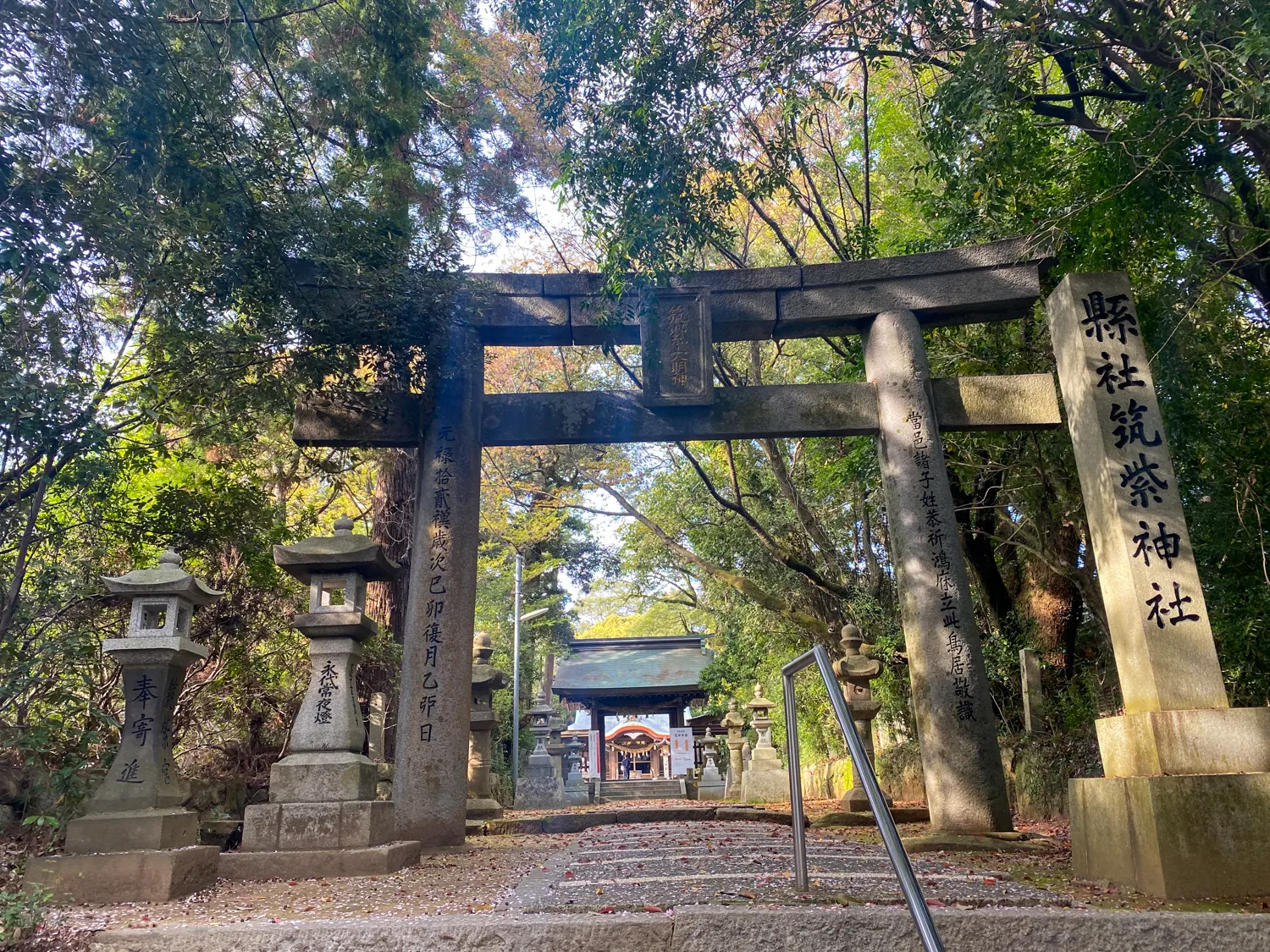 桜と神社で運気アップ 筑紫神社6