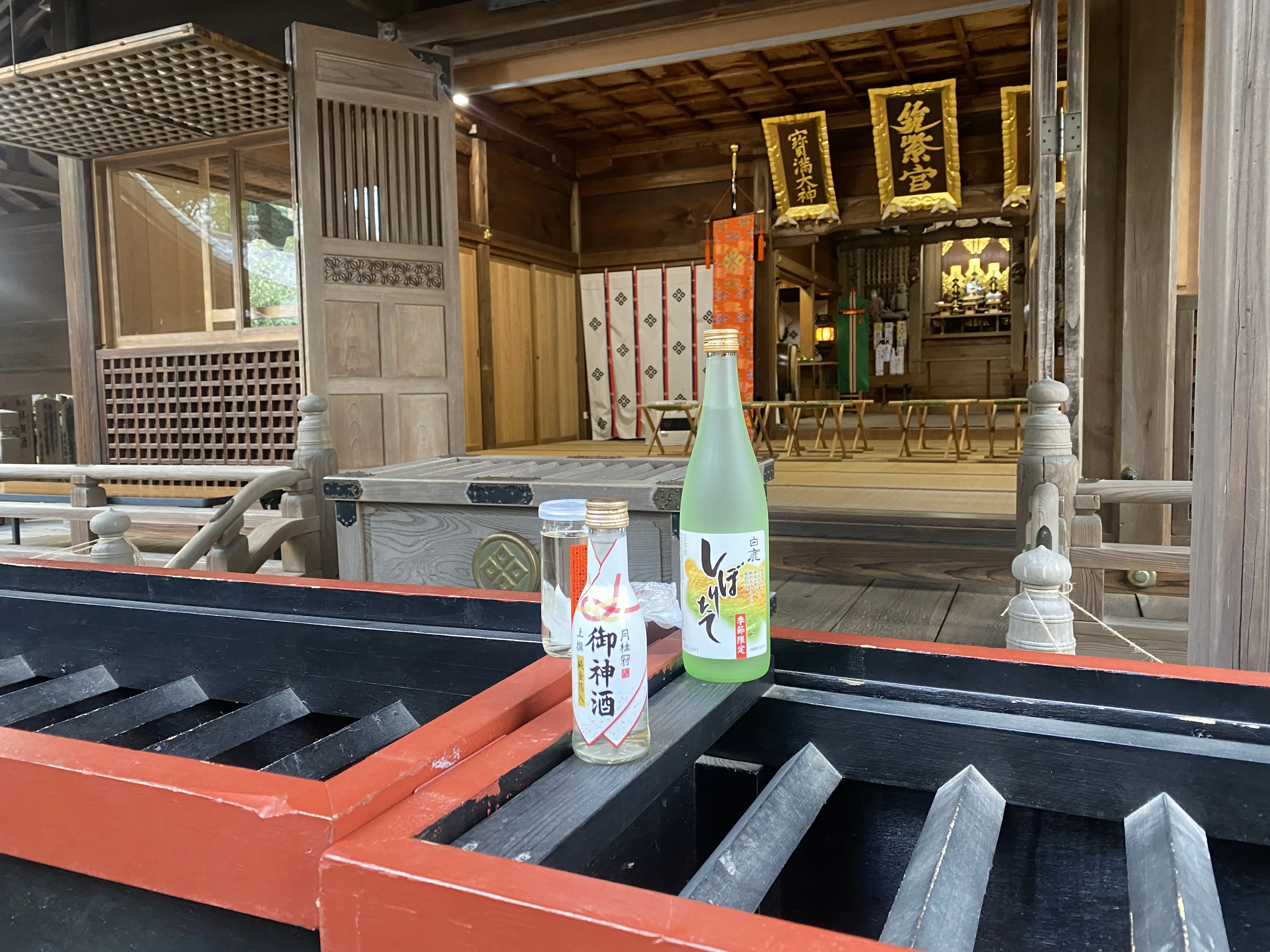 無料駐車場が広い筑紫神社へ初詣6