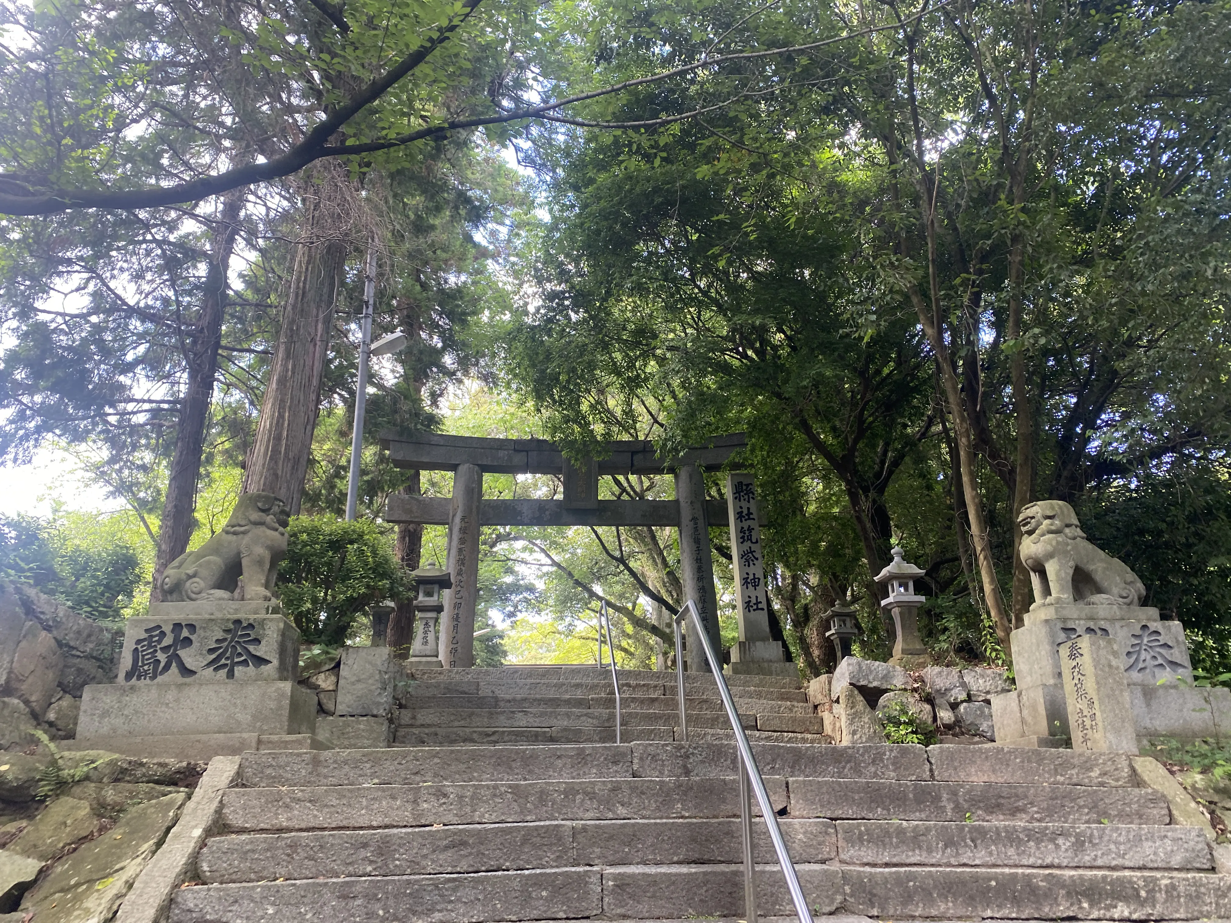 梅雨の晴れ日の参拝「筑紫神社」3